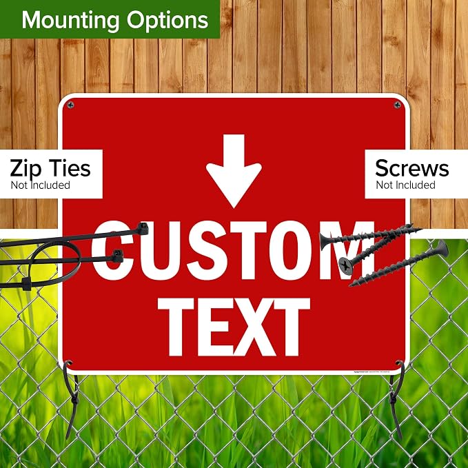 Custom Arrow, Custom Directional Sign, Down Arrow, 24x30 Inches, 55 mil thick - Image 5