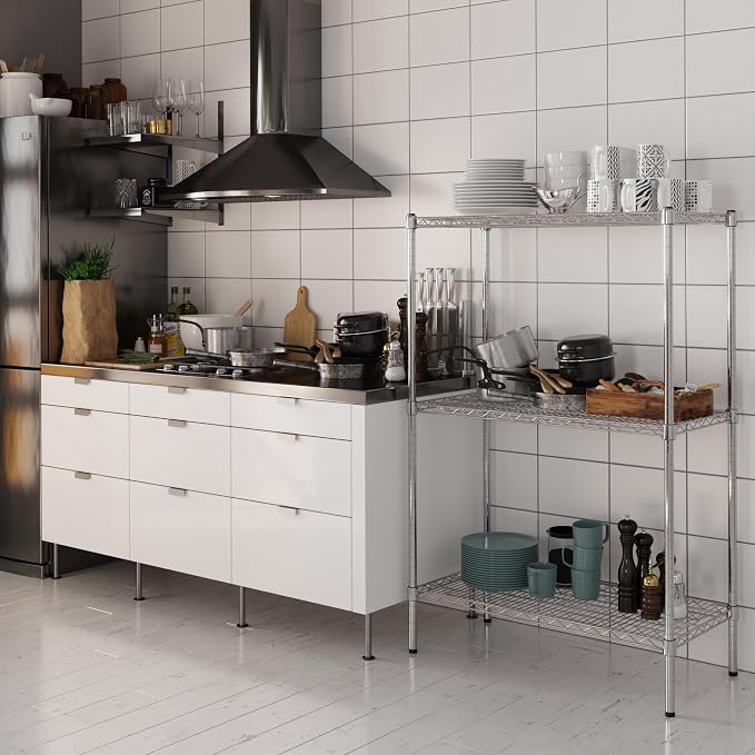 Regal Altair 18" Deep x 36" Wide x 54" Height Wire Shelving Kit | 3-Tier | NSF - Image 2
