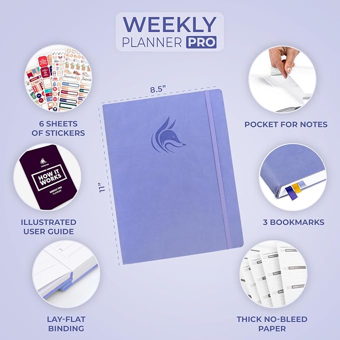 Clever Fox Planner PRO – Weekly & Monthly Life Planner to Increase Productivity - Image 2
