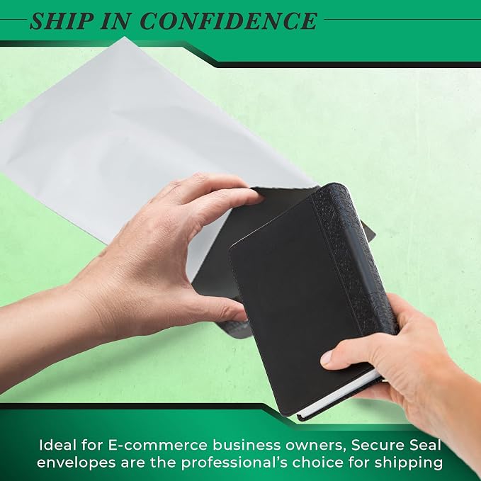250 Pack Secure Seal White Poly Mailers - Image 2