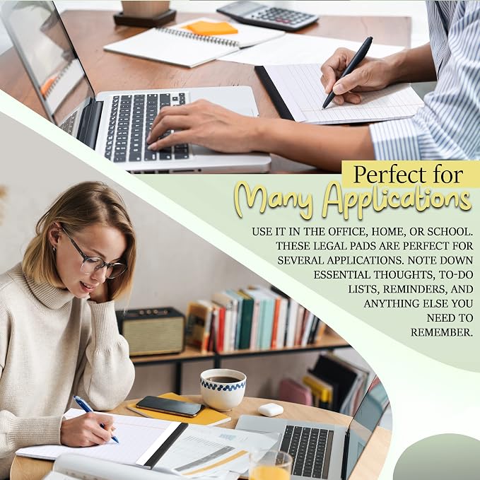Emraw White Jr. Perforated Edge Legal Ruled Universal 50 Sheets Letter Writing - Image 4
