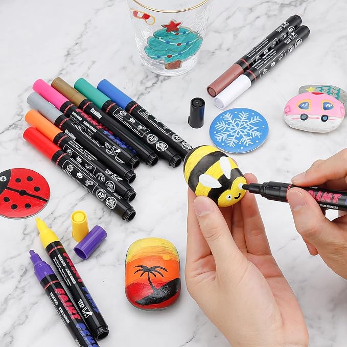 Craiiby Gold Paint Pens Paint Markers - Image 7