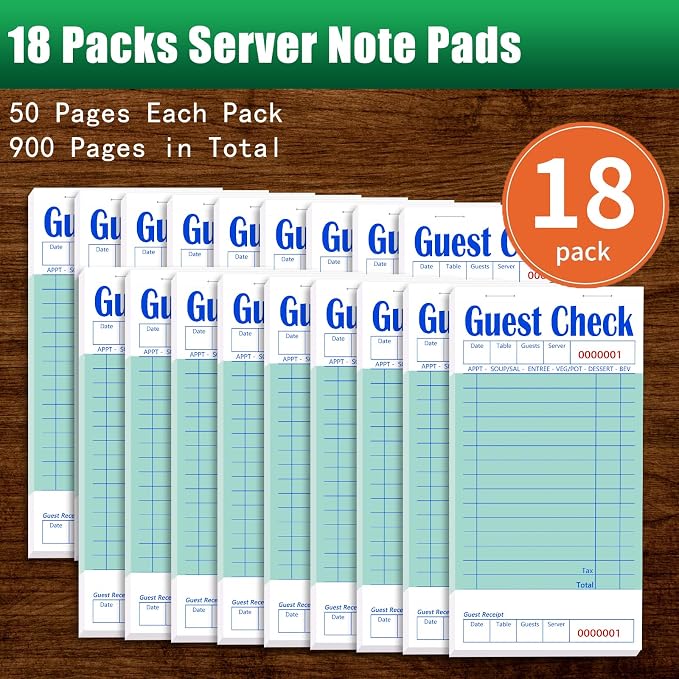 Guest Check Books 18 Pack, Guest Checks - Image 2