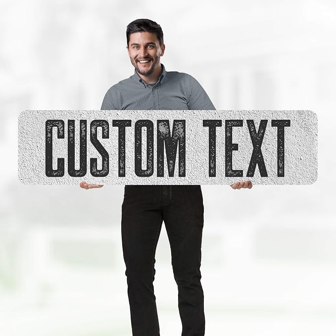 Custom Sign, Custom Street Sign, 11 Font Colors, 13 Font Styles, 4 Hole Options - Image 2