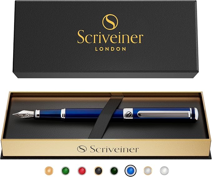 Scriveiner Midnight Blue Fountain Pen - Image 9