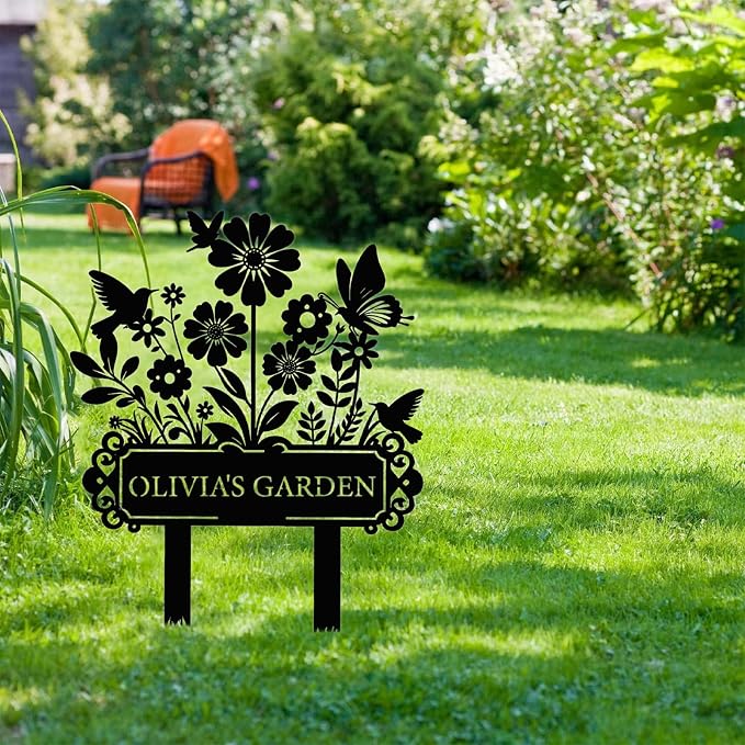 Custom Garden Sign | Personalized Garden Stake Metal Sign | Personalized Garden - Image 5