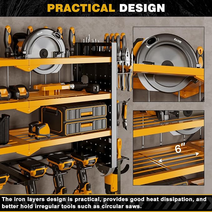 NattyDot Power Tool Organizer Wall Mount - Image 6