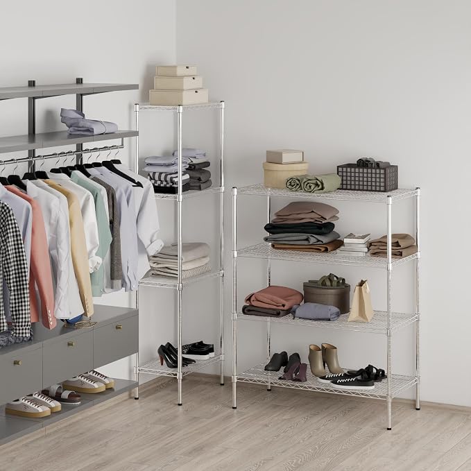 Regal Altair 21" Deep x 42" Wide x 54" Height Wire Shelving Kit | 4-Tier | NSF - Image 7