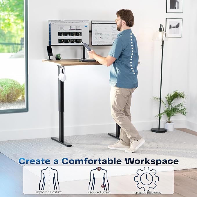 VIVO Electric 48 x 30 in Standing Desk, Memory Height Adjustment, 1B Series - Image 4