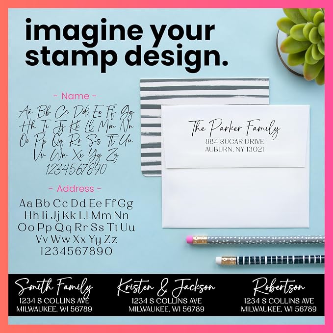 ExcelMark Personalized Return Address Stamp – Custom Self Inking Rubber Stamp - Image 2