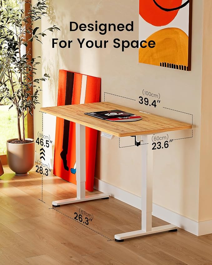 ErGear Height Adjustable Electric Standing Desk, 40 x 24 Inches Sit Stand up - Image 3