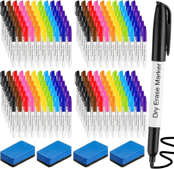 Thenshop 200 Pack Dry Erase Markers Bulk by Thenshop