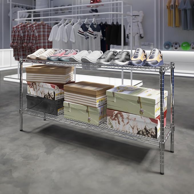 Regal Altair 14" Deep x 54" Wide x 27" Height Wire Shelving Kit | 2-Tier | NSF - Image 2