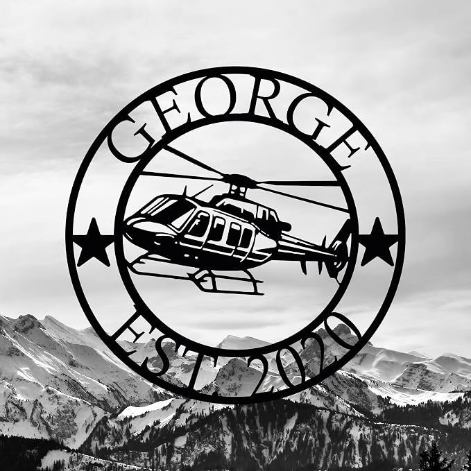 Personalized Metal Airplane Wall Art, Airplane Name Sign, Customized Pilot Name - Image 2