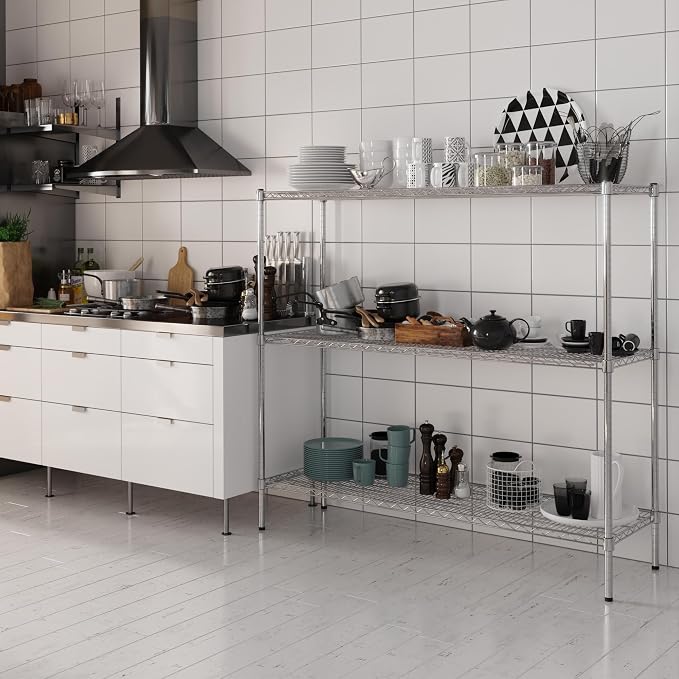 Regal Altair 18" Deep x 60" Wide x 54" Height Wire Shelving Kit | 3-Tier | NSF - Image 5