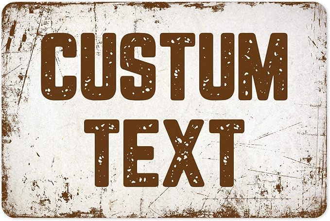 Custom Sign, Custom Street Sign, 11 Font Colors, 13 Font Styles, 4 Hole Options by MySignCenter
