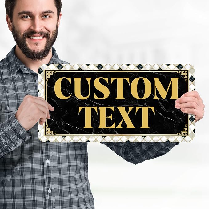 Custom Sign, Custom Street Sign, 11 Font Colors, 13 Font Styles, 4 Hole Options - Image 2