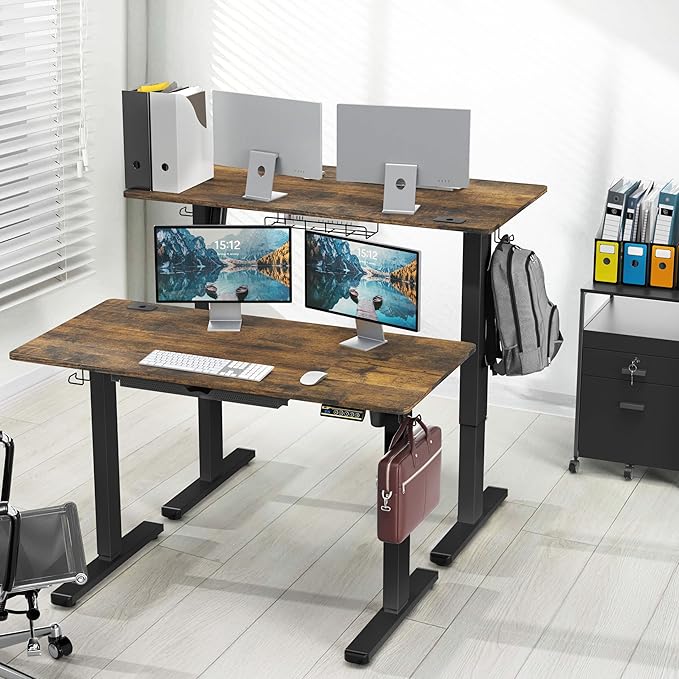 SHW 48-Inch Electric Height Adjustable Standing Desk - Image 2
