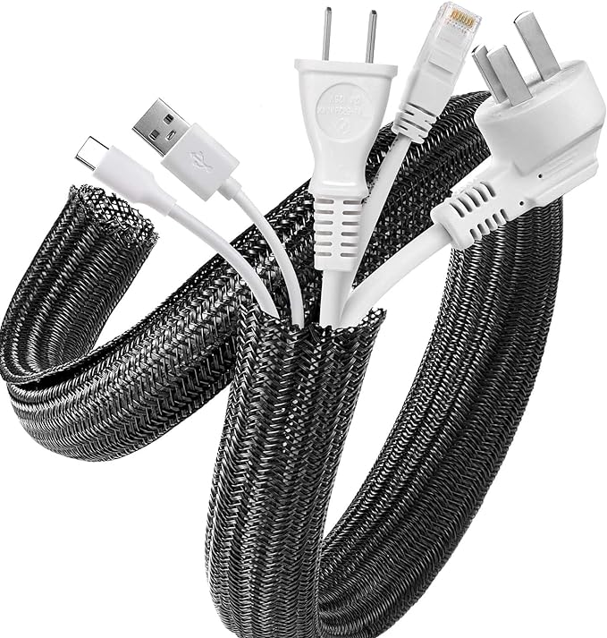 AGPTEK Cable Sleeve Cover, 20ft by AGPTEK