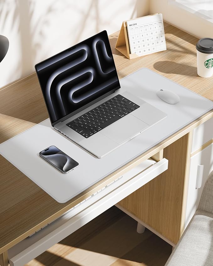 Non-Slip Desk Pad, Mouse Pad, Waterproof PVC Leather Desk Table Protector - Image 7