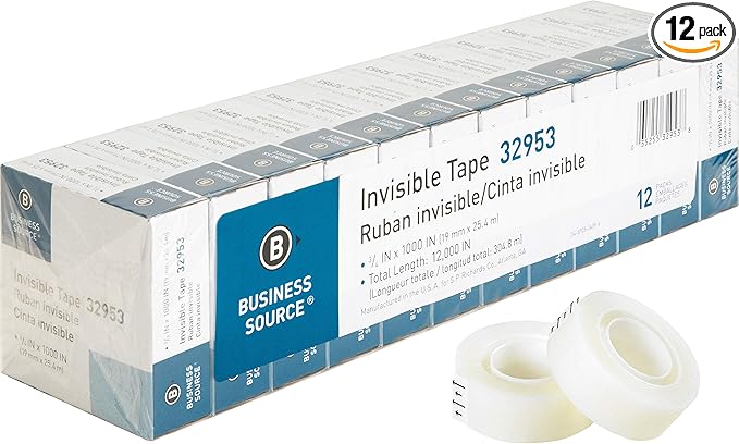 Business Source Premium Invisible Tape Value Pack by BusinessSource