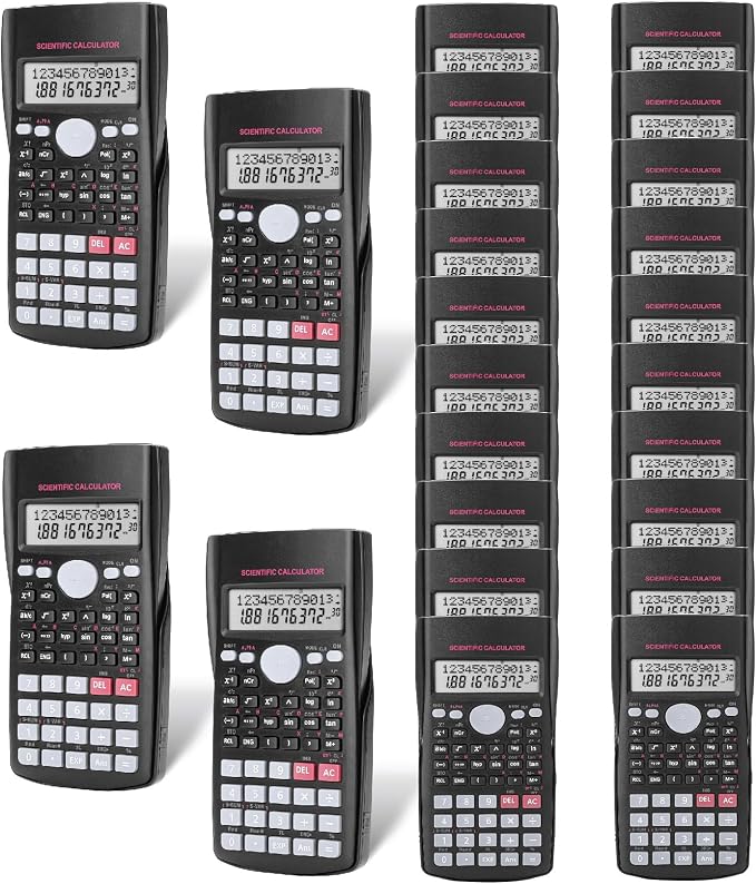 Mr. Pen- Scientific Calculators Bulk, 24 Pack, 2 Line, 240 Functions, 12 Digit by MrPen