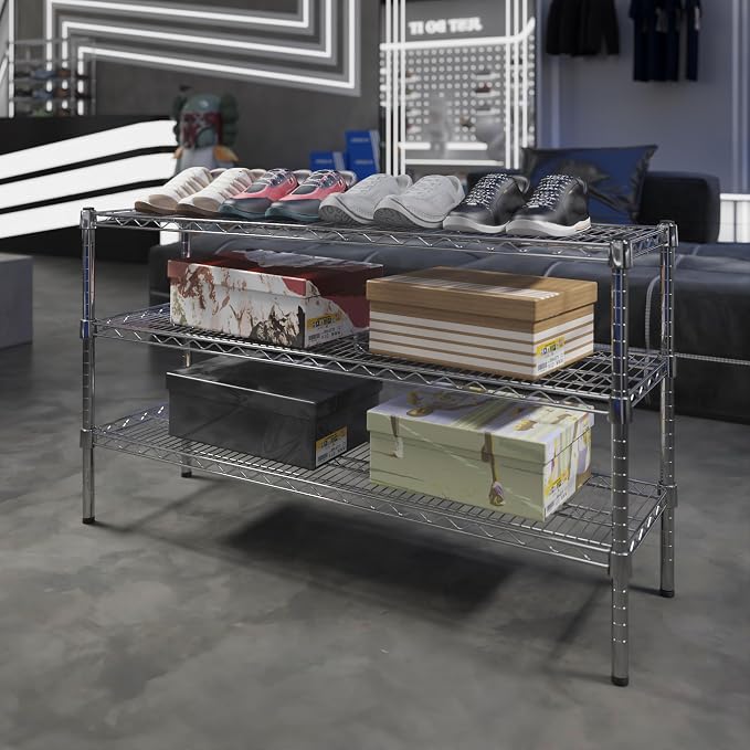 Regal Altair 14" Deep x 48" Wide x 27" Height Wire Shelving Kit | 3-Tier | NSF - Image 2