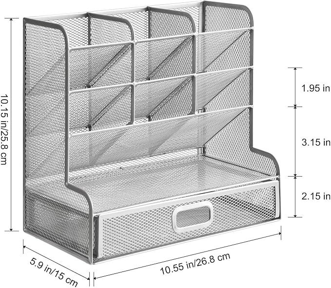Marbrasse Larger Mesh Desk Organizer - Image 7