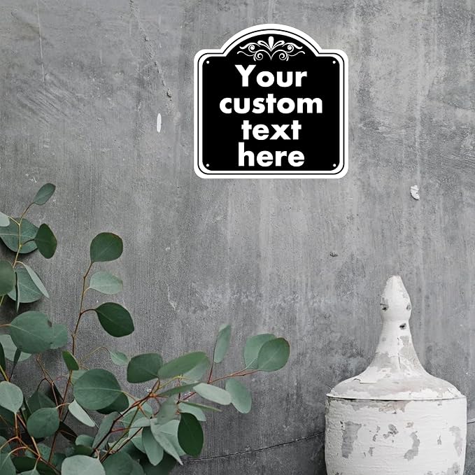 HK SIGNS Custom Indoor/Outdoor Aluminum Weatherproof Metal Sign, Modern - Image 4