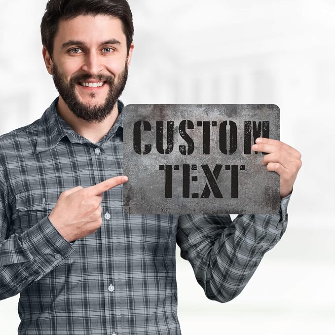 Custom Sign, Custom Street Sign, 11 Font Colors, 13 Font Styles, 4 Hole Options - Image 2