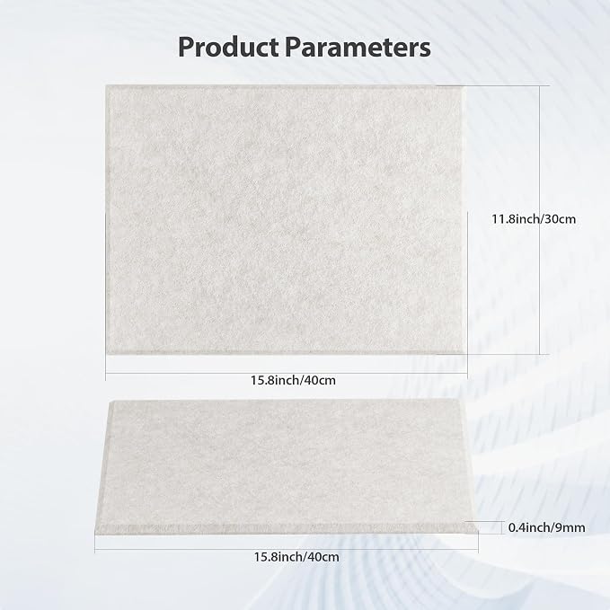 Amantech 12 Pack Acoustic Panels Self Adhesive Sound Proof Foam, High Density - Image 6