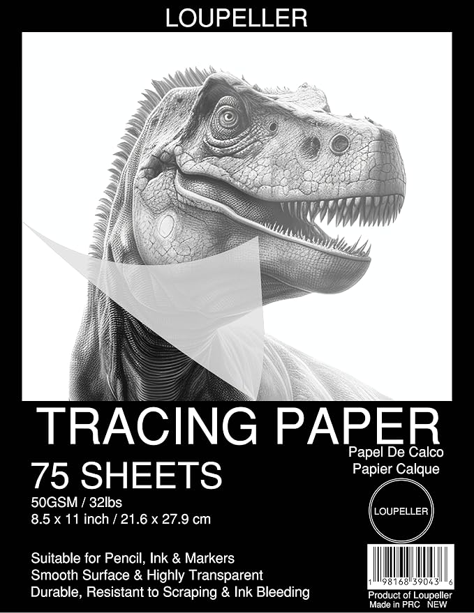 LOUPELLER 8.5” X 11” TRACING Paper by Loupeller