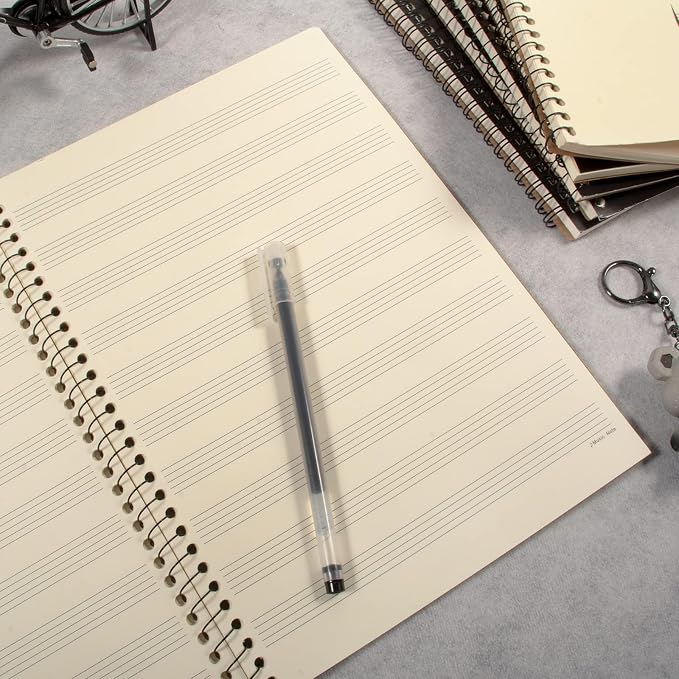 MAXCURY Blank Sheet Music Composition Manuscript Staff Paper Art Music Notebook - Image 6