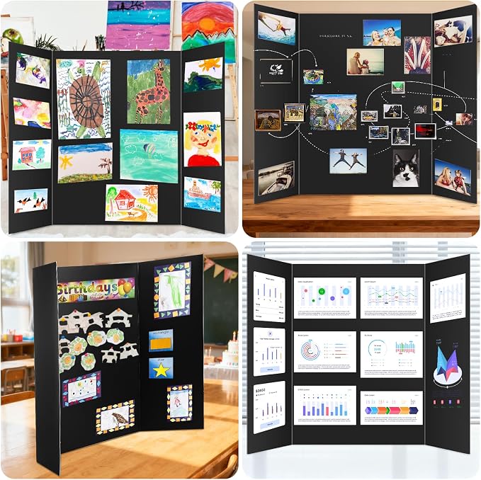 20 Pack Trifold Poster Board, School Projects, Graduation Party, Event Displays - Image 7