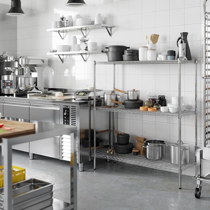 Regal Altair 18" Deep x 48" Wide x 54" Height Wire Shelving Kit | 3-Tier | NSF - Image 7