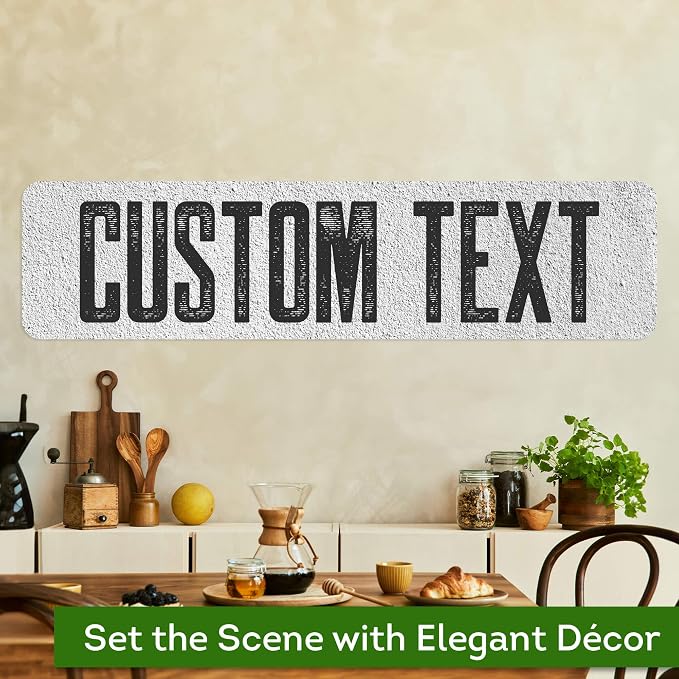 Custom Sign, Custom Street Sign, 11 Font Colors, 13 Font Styles, 4 Hole Options - Image 4