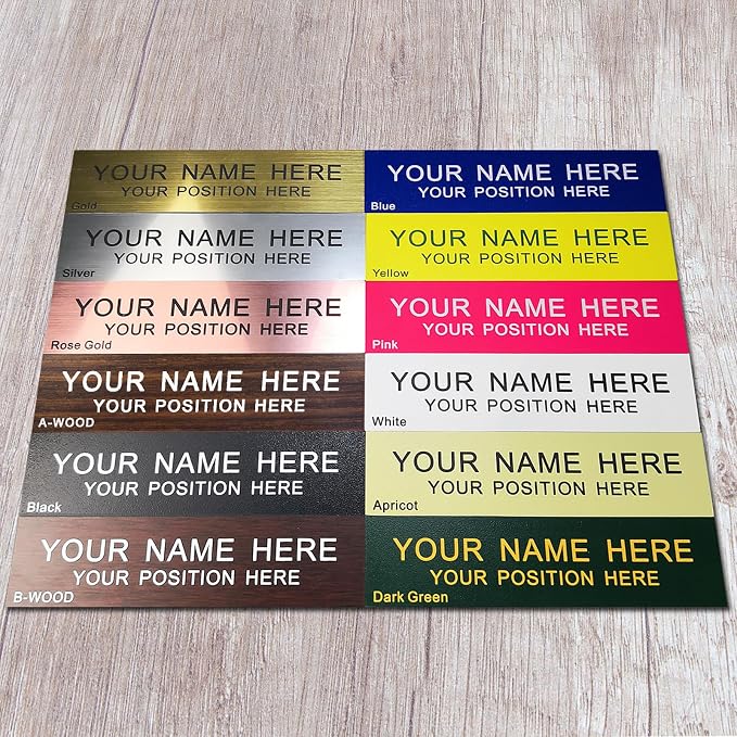 Personalized Name Plate With Wall Or Desk Holder Customized Engraving 2x8 - Image 5