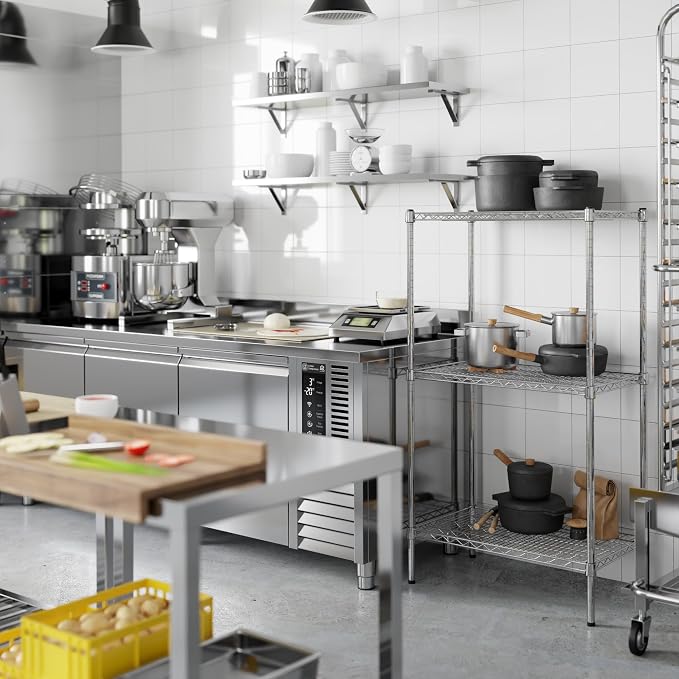 Regal Altair 18" Deep x 30" Wide x 54" Height Wire Shelving Kit | 3-Tier | NSF - Image 7