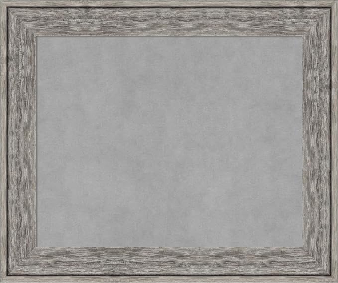 Amanti Art Grey Framed Magnetic Board 21x25 Small Vision Board by AmantiArt