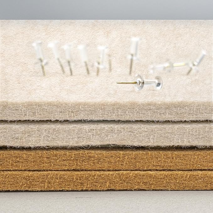 Bulletin Board, 24 x 18 inches Decorative Felt Pin Board, Vision Board Cork - Image 5
