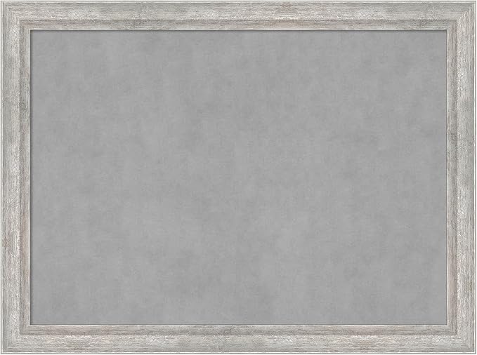 Amanti Art Silver Framed Magnetic Board 23x31 Medium Vision Board by AmantiArt