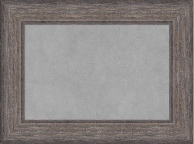 Amanti Art Grey Framed Magnetic Board 17x23 Small Vision Board by AmantiArt