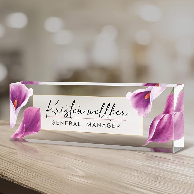 Custom Name Plate for Desk, Desk Name Plate Personalized, Office Decor for - Image 4