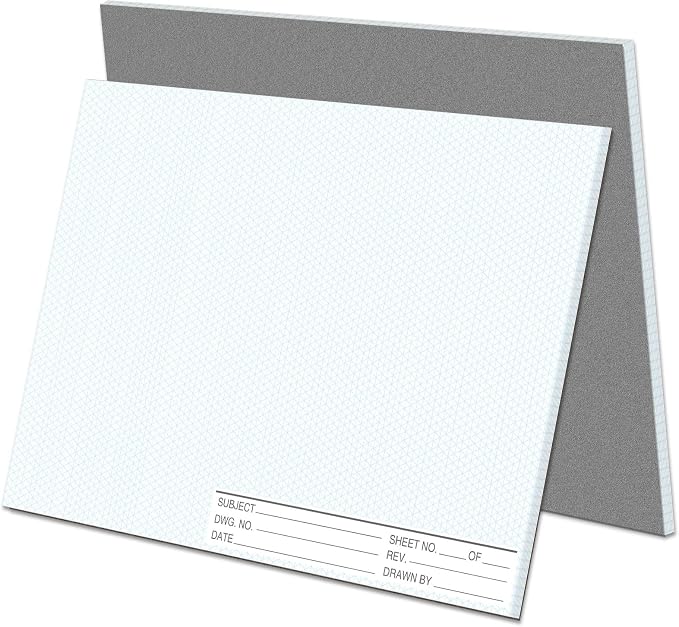2 Pack 100 Sheets 11" x 17" Isometric Graph Paper Pad Landscape by gisgfim