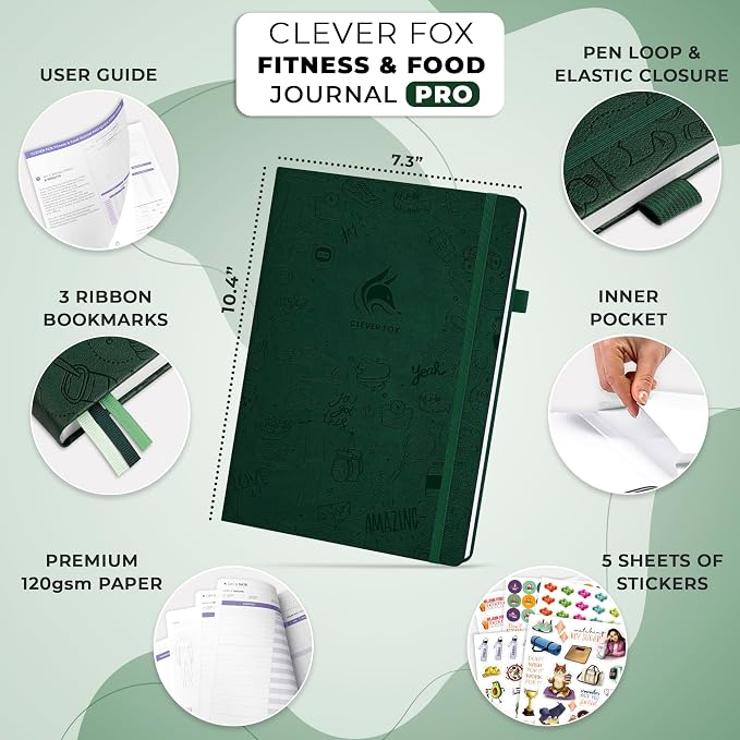 Clever Fox Fitness & Food Journal PRO – Daily Workout & Meal Planner - Image 2