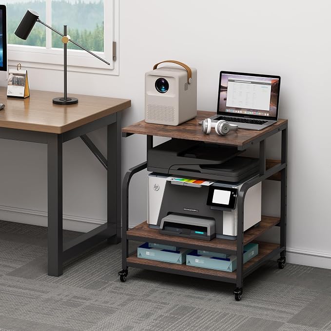Fannova 23.6" Deep Extra Large Printer Stand, 3 Tier Printer Table - Image 6