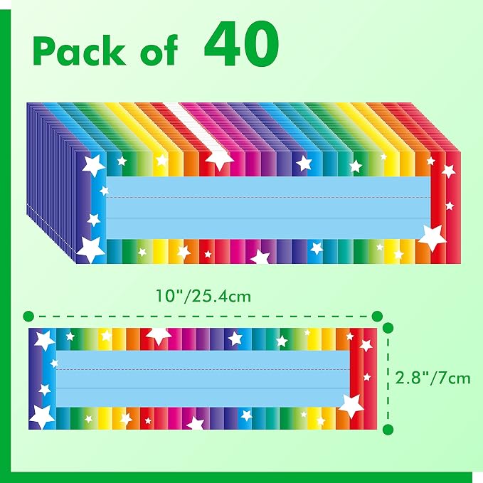 40PCS Desk Nameplates, Desk Name Tags - Image 2
