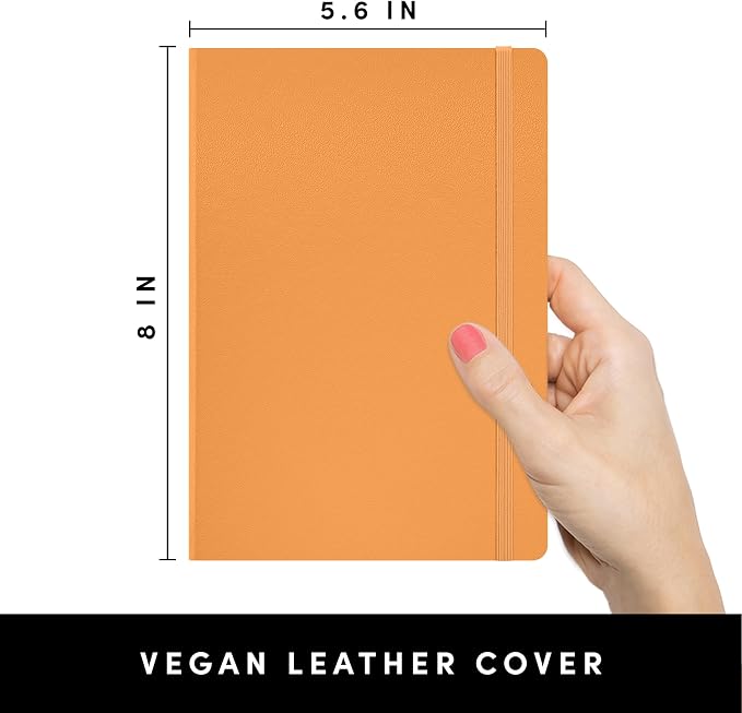 PAPERAGE Lined Journal Notebook, 252 Pages, Medium 5.6 in x 8 in - Image 2