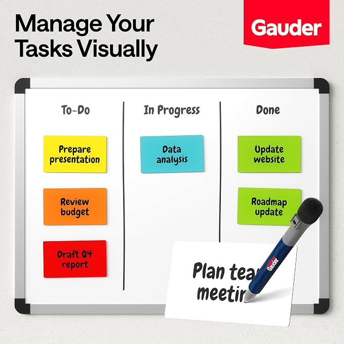 GAUDER Magnetic Dry Erase Labels | 30x Magnetic Labels | Dry Erase Magnets - Image 4