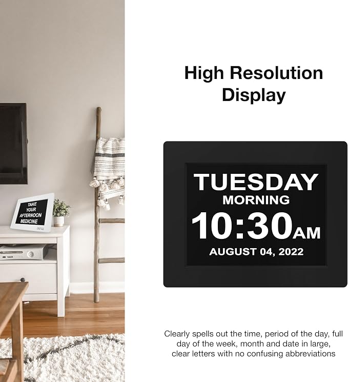 American Lifetime New 2026 Dementia Clock Large Digital Clock - Image 7